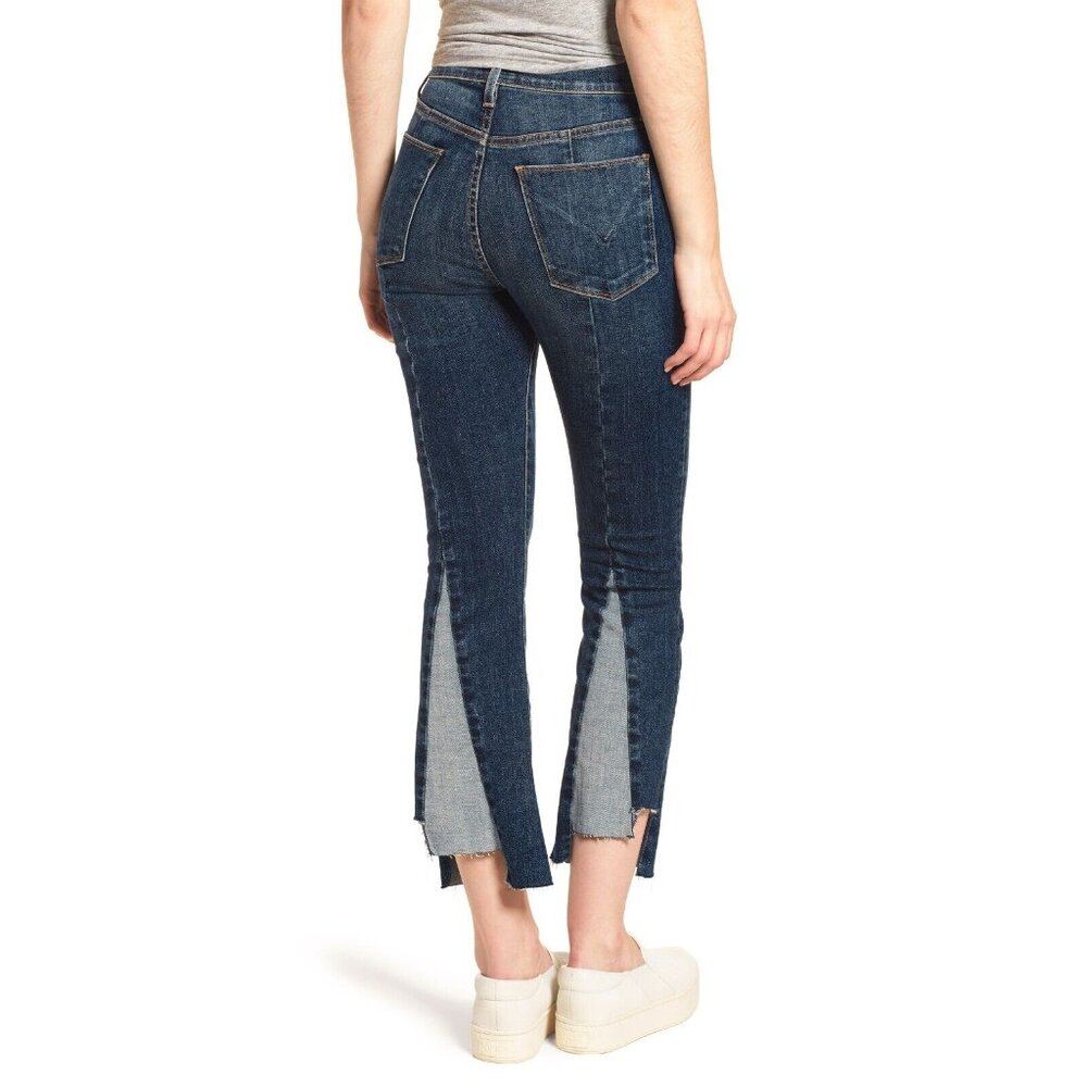 NWT HUDSON Holly High Rise Crop Flare Step Hem Jeans 26 Loss Control NEW